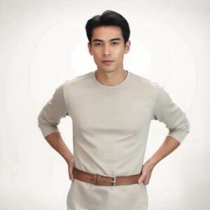 Fossil Men's Brown Genuine Leather Belt Size 42 MB1239-231-42 Classic Buckle